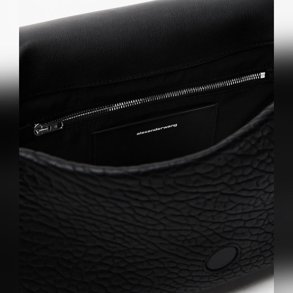 Alexander Wang Ricco Black Textured Leather Bag (Medium) - Picture 4 of 15